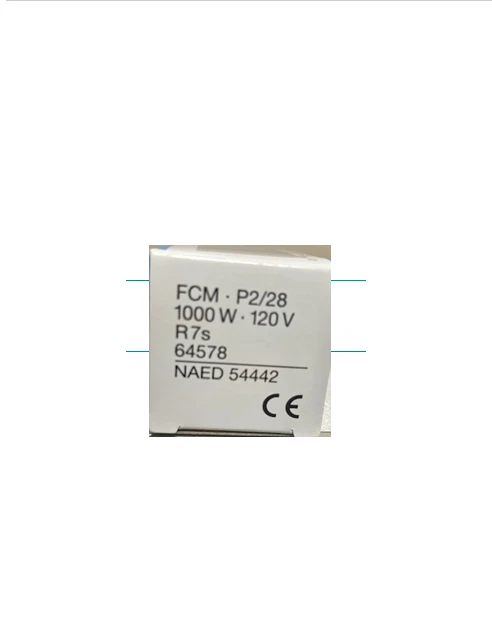 NEW! OSRAM FCM 1000W 120V  Double End  *M-F Shipping ONLY!* - Image 2 of 4