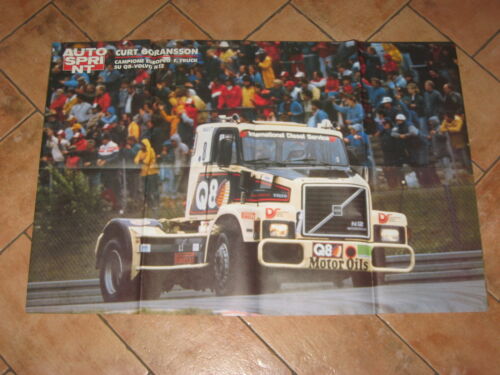 # POSTER F.1 CURT GORANSSON EUROPE CHAMPION F.TRUCK Q8-VOLVO 1988 AA4 - Picture 1 of 1