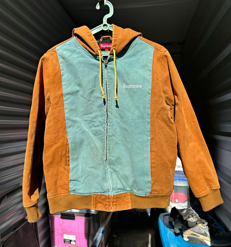 Supreme, Supreme 2 Tone Work Jacket Brown Teal Size L Great Condition