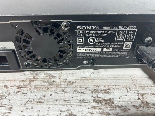 Sony BDP-S350 Blu-Ray Player No Remote Clean and Tested - Picture 4 of 4