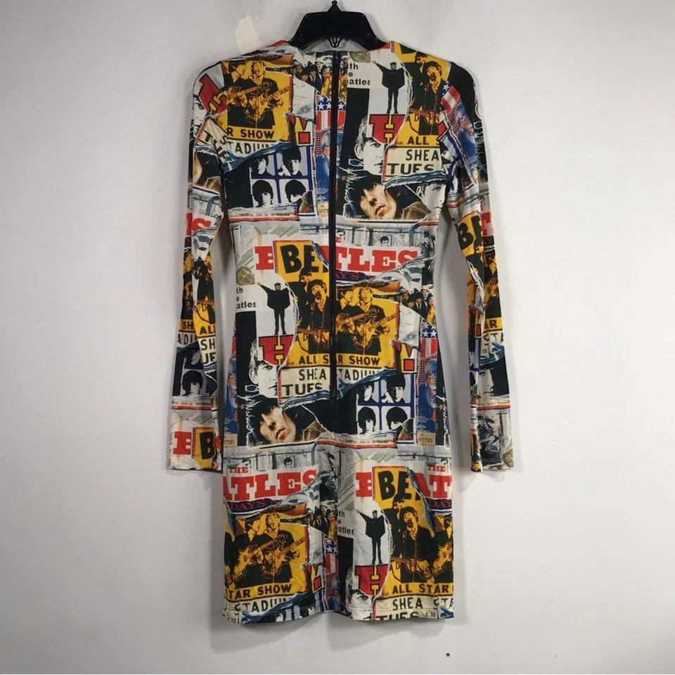 Alice + Olivia x The Beatles Delora Mini Dress, Women's Size 2 - Multicolored - Image 3 of 4