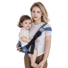 Baby Sling Carrier with Hip Seat Breathable Adjustable for Infants 0-36