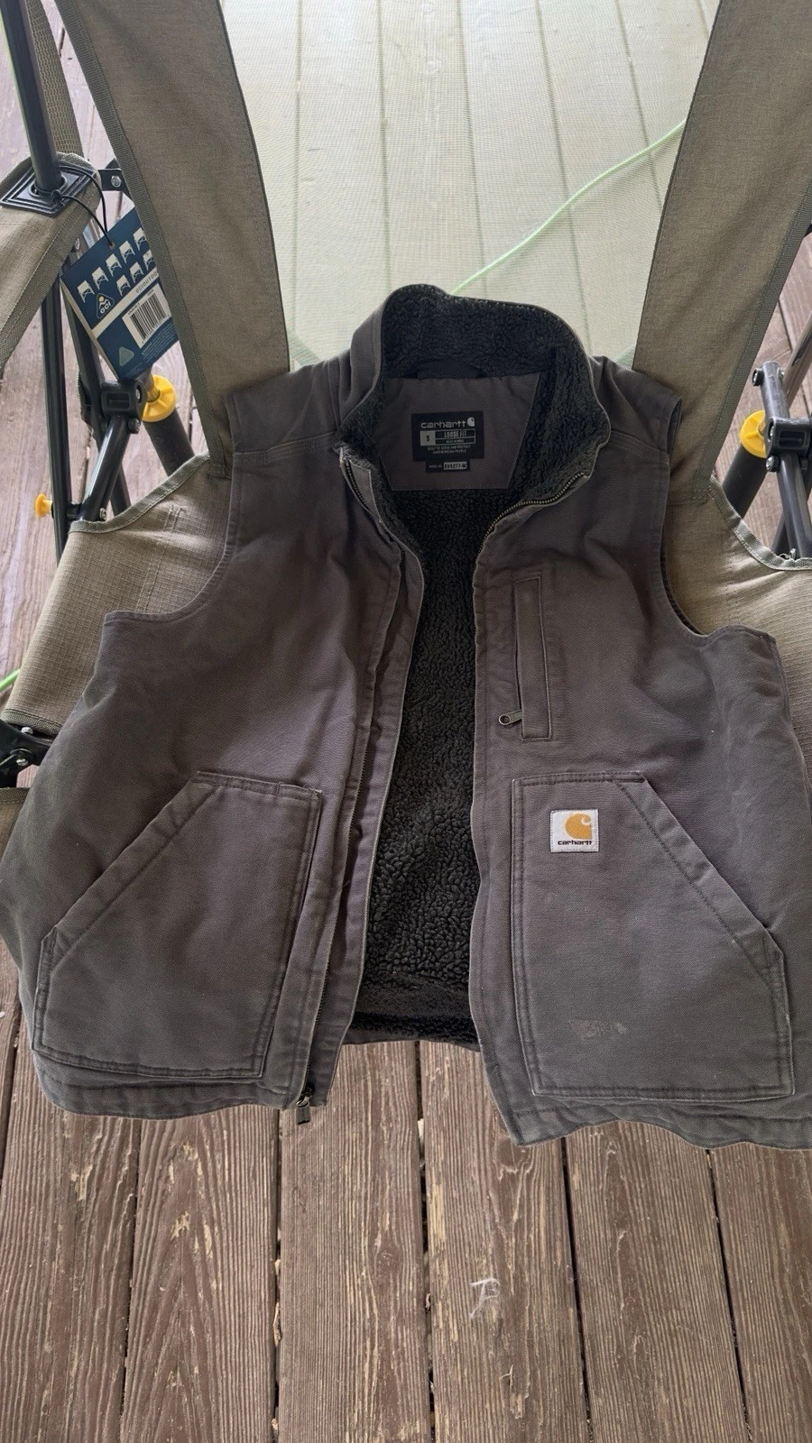 Carhartt Sherpa-Lined Vest “Gray” Men’s Medium
