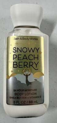 Bath and Body Works Snowy Peach Berry Body Lotion  3 fl.oz. *BRAND NEW* RETIRED!