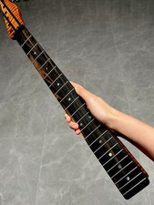 S S 5piece Ebony Floyd 22Fret DIY Roasting flame Maple Electric guitar Neck 12in