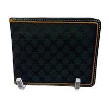 Celine Black Canvas Bifold Wallet - some corn...