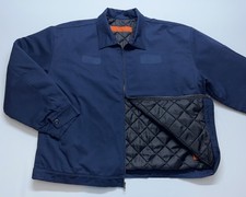 Red Kap Insulated Jacket Mens Size XXL Navy Blue Quilt Lined Mechanics Workwear