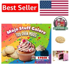 Educational & Tasty: Mojo's 3-Pack Kids Baking Mixes - Strawberry & Blue Velvet
