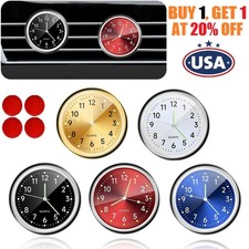 Car Dashboard Clock Mini Tiny Analog Clock Watch For Vehicle Stick On Clock Usa