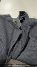Pal Zileri Current Wool Mohair Blue Pattered Mens Unstrucured Blazer Siz G2U