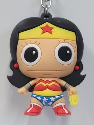 3D Foam Figural Key Chain Clip Monogram Blind Bag DC Comic Superman Wonder Woman