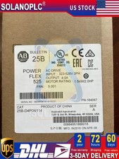 New Allen Bradley 25B-D4P0N114 /A Powerflex 525 AC Drive 2HP Surplus SEALED