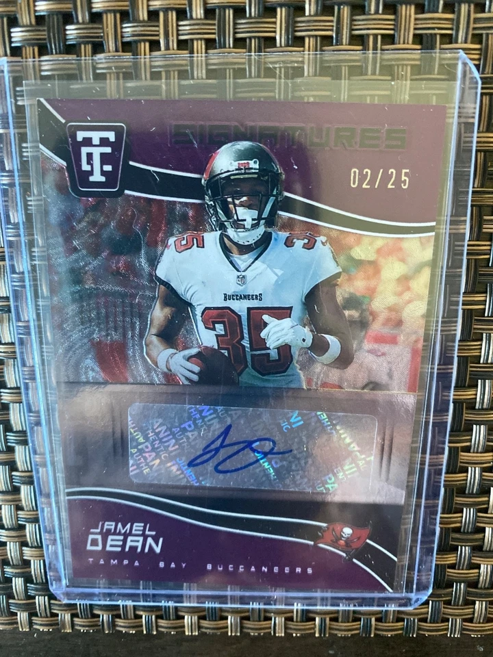 2021 Panini Totally Certified Signatures Purple Jamel Dean #TCS-JDE Auto 2/25 - Image 4 of 4