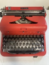 1947 Royal Quiet Deluxe  Elite Hemmingway Typewriter Project Red FREE SHIPPING!! thumbnail