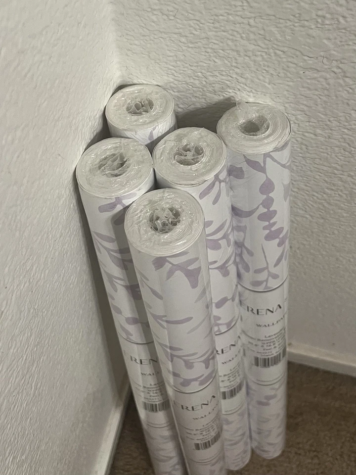 Serena & Lily Priano Removable Wallpaper-Lavender (5 Rolls) - Image 3 of 4