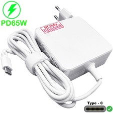 Weiß 65W-USB C Notebook Netzteil Ladegerät Laptop Ladekabel Adapter für Lenovo