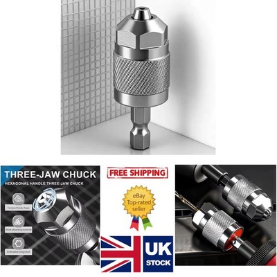 Schnellwechsel Bohrfutter - Pneumatischer Adapter 3-Backen Sechskantschaft