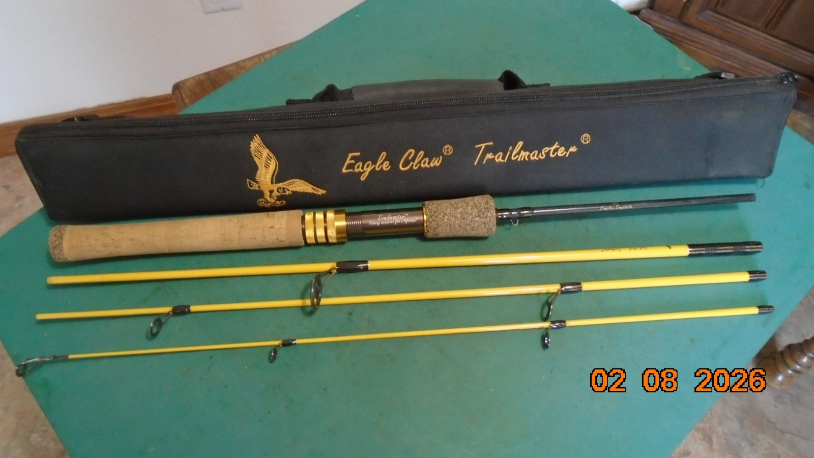 Eagle Claw Trailmaster TM-M66S4 4 Pcs 6'6' Spinning Rod W/Tr
