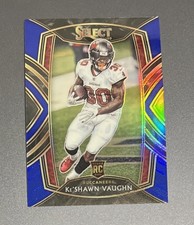 2020 Panini Select KeShawn Vaughn Blue RC /75 SP Club Level Rookie