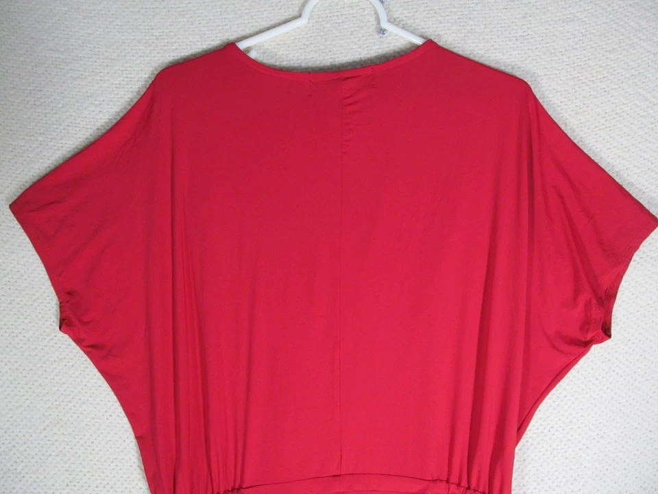 Mono Kardashian Colección Mujer Rojo Envolvente L Cuello en V Retro Y2K Foto 3 de 4