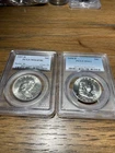 1957 D Franklin Half Dollar. PCGS MS 64 FBL and 1958 D MS 63 White (2) Coin Lot