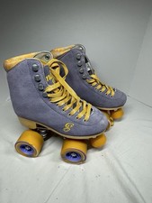 Candi Girl 4-Wheel Roller Derby Skates Purple Suede Women's Size 4