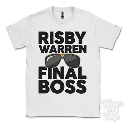 RISBY WARREN FINAL BOSS T-SHIRT funny xmas gift appleby north lincolnshire