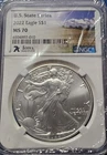2022 $1 American Silver Eagle - NGC MS70 U.S. State Series - Iowa 7K