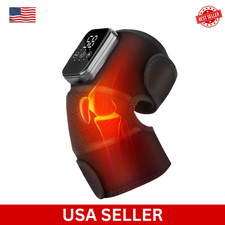 Cordless Knee Massager for Pain Relief with 3 Vibration Modes, 3 Heating Levels