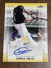 CHARLIE WELCH 2017 LEAF PERFECT GAME GOLD AUTOGRAPH #25/25 ARKANSAS, MARINERS