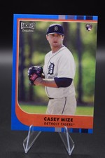Casey Mize 2021 Topps Archives Snapshots #44 Base Autographs Blue Border #/50