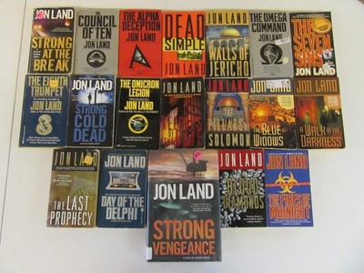 BIG Lot (19) JON LAND Books Novels BLAINE MCCRACKEN Blood Diamonds LAST PROPHECY