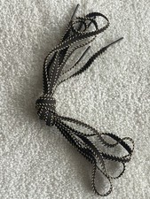 Flat Bi-Color Fashion Laces -1 Pair, Dark Brown/ Cream , New