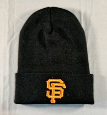 San Francisco GIants SF Black Orange Beanie