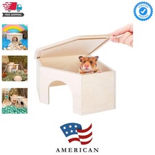 Birch Chamber-Maze Hamster Hideout - Small Pets Woodland House Habitats Decor...