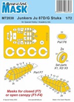 MW22 Special Hobby M72038 Junkers Ju 87D/G Stuka Mask / For Special Hobby And