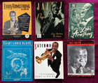 COOL LOUIS ARMSTRONG BOOK, PUB, EPHEMERA COLLECTION; JAZZ/TRUMPET/MUSIC PHOTOS + — photo 1