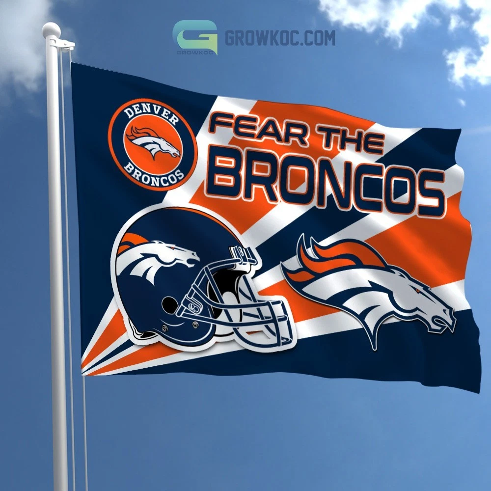 Denver Team Broncos House Flag