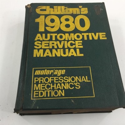 1980 Chilton Auto Service Manual Professional Edition 