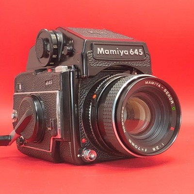 ''MINT'' Mamiya M645 6x4.5 Medium Format Camera w/ SEKOR C E 70mm f/2.8 from JAPAN