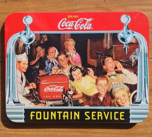 Coca cola Vintage Metal Sign Hot Plate / Pads / Memorabilia / Wall Decor