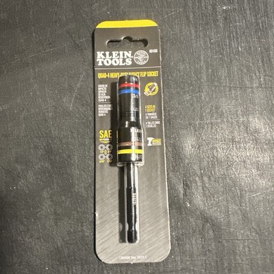 KLEIN TOOLS 651QS QUAD-4 HEAVY-DUTY IMPACT FLIP SOCKET (365)