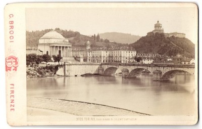 Fotografie G. Brogi, Firenze, Ansicht Torino, Gran Madre di Dio e Mte. Cappucci 