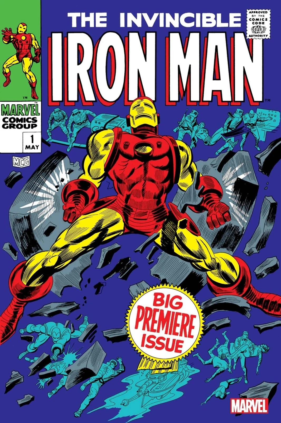 The Invincible Iron Man Issue 1 Comic Book Poster print 16"x24" wall art
Opens in a new window or ta