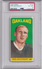 1965 Topps Football, Fred Biletnikoff #133, PSA-6 (Huge selection of 1965 FB PSA