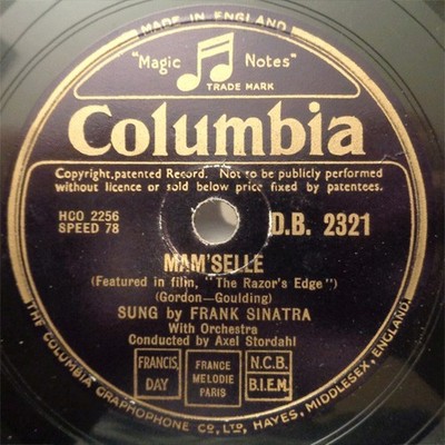 Frank Sinatra - re's No Business Like Show Business / Mam'selle - Use - Y5826z