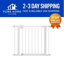 Elegant Walk-Through Baby Gate for Pets and Kids - Adjustable Width 29-38''
