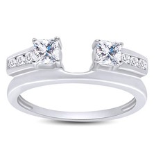 Certified Natural 0.75ct VS1/F White Diamond Solid 14K White Gold Solitaire Ring