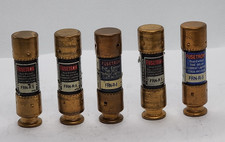 5x - FUSETRON FRN-R-5 5A 250V DUAL-ELEMENT TIME-DELAY FUSE 1WS2-6 