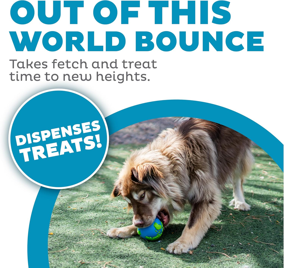 Planet Dog Orbee-Tuff Planet Ball Blue/Green Treat-Dispensing Dog Toy ...